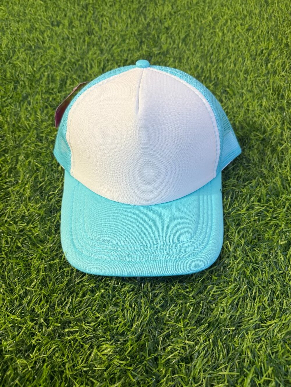 NEW Neon Teal/White Foam Trucker Hat